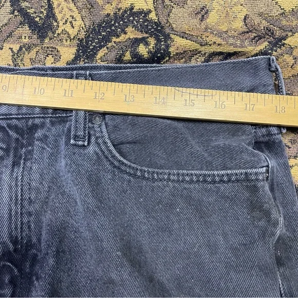 Vtg Y2K Nautica Jeans Mens Size 36x32 Baggy Black Skater Hip‎ Hop Actual - Picture 7 of 11